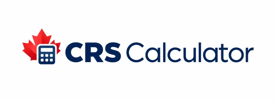 CRS Calculator logo with Canadian maple leaf and calculator